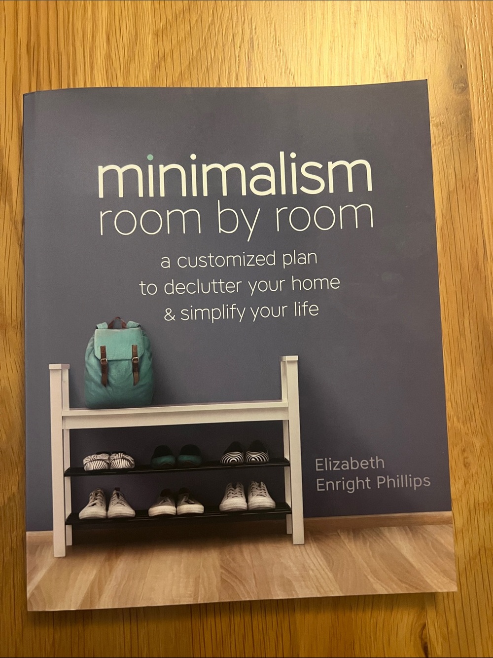 Minimalism Room by Room Book - Blue Cover